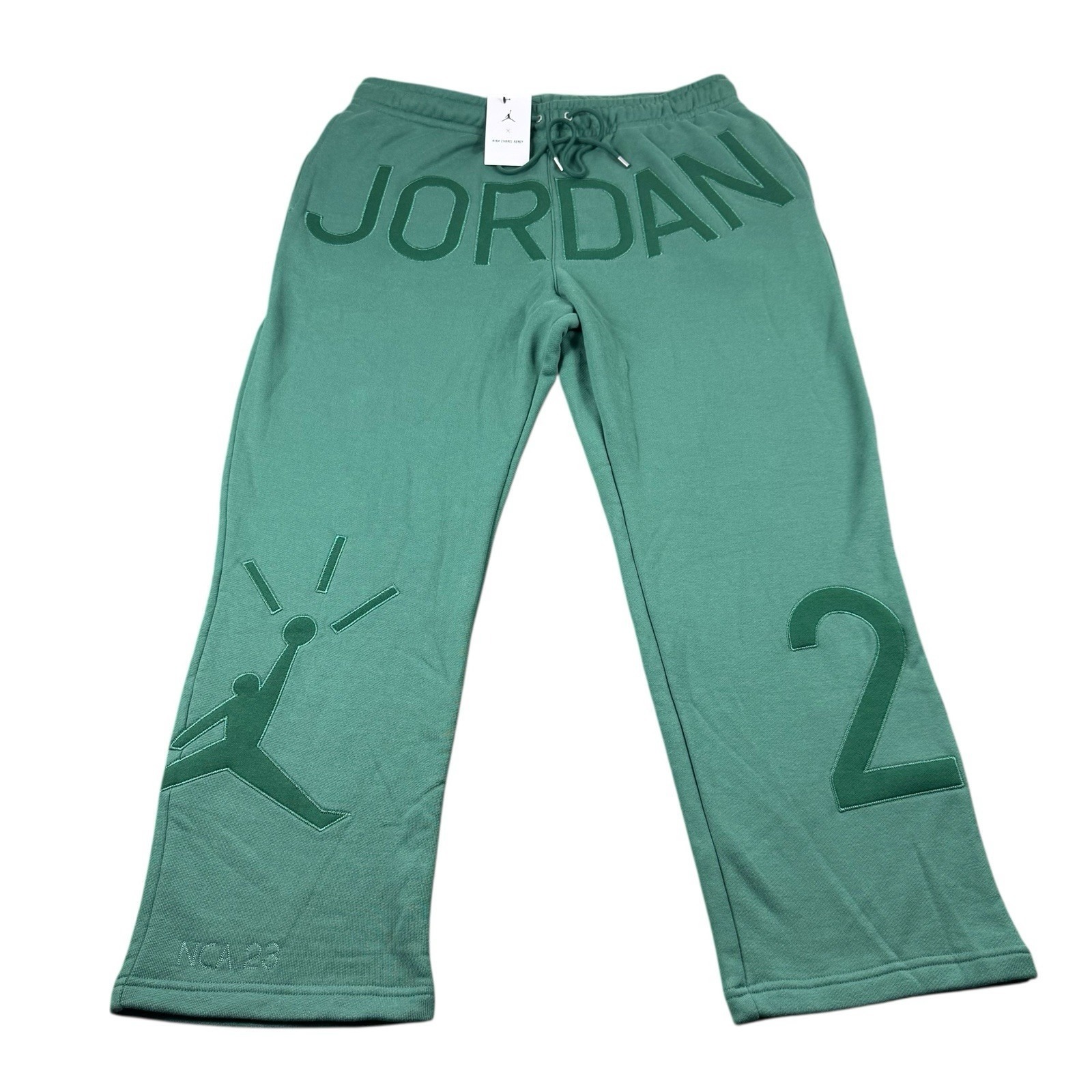 Jordan X Nina Chanel Abney Fleece Pants Green Stone Fz7518-398 Size Xxl Nwt